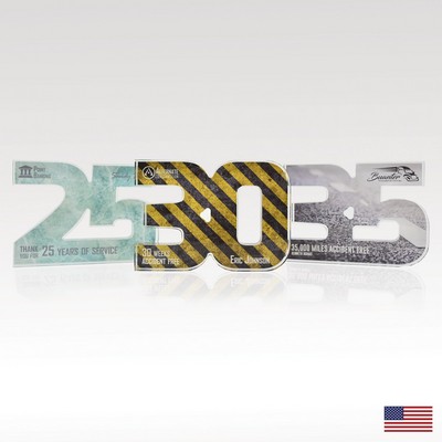 3/4" USA-Made Acrylic Numerals Style 35 – Traditional Series